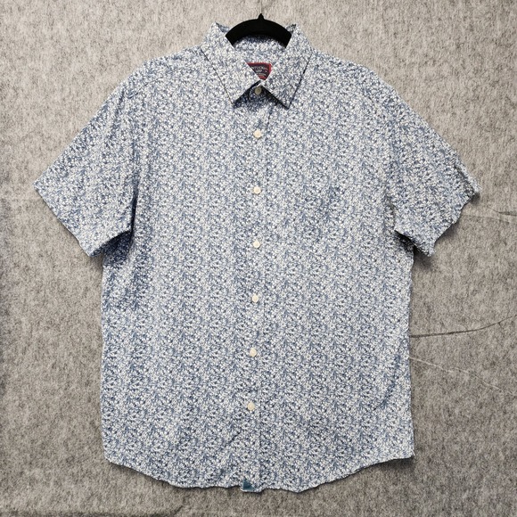 Lot of 2 UNTUCKit Norkeliunas Shirts Mens L Slim Fit Floral Button Short Sleeve - Picture 2 of 14